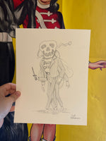 “SKELE-FLY-DER” - PENCIL SKETCH