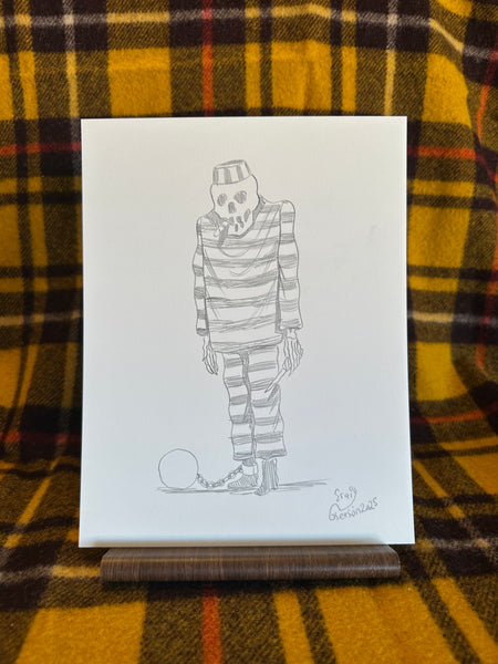 21 BONE-HEAD - Pencil Sketch