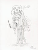 “SKELE-FLY-DER” - PENCIL SKETCH