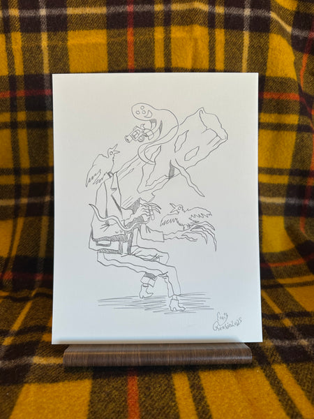 25 HAUNTED TREE - Pencil Sketch