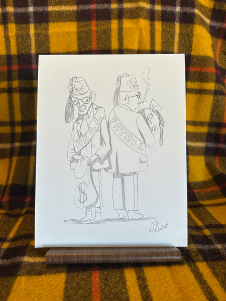 31 HELL SHRINER - Pencil Sketch