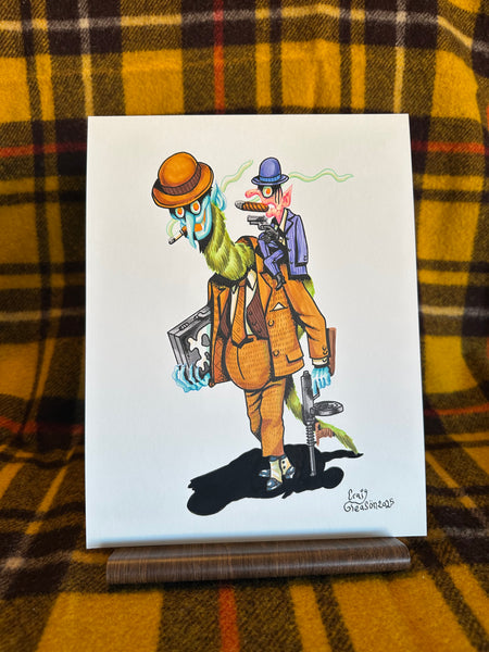 03 MONSTER MOBSTERS - Original Drawing